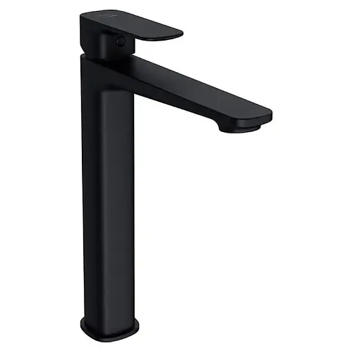 Смеситель для умывальника Cersanit Larga S951-391 высокий однорычажный Черный 30412 - фото 1