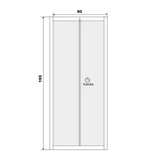 Душевые двери Eger bifold 90x195 см 599-163-90(h), прозрачный, хром - фото 9