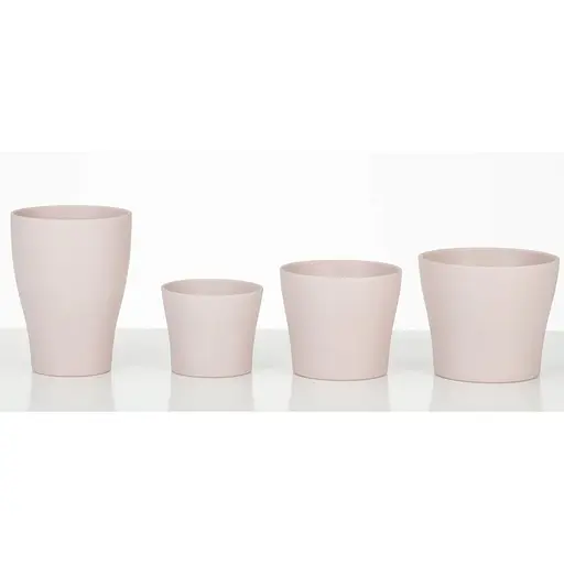 Кашпо для цветов Scheurich 808 керамика 11 см пудро-розовый (4002477681818) - фото 3