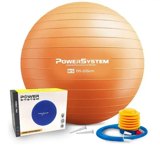 М'яч для фітнесу (фітбол) Power System PS-4018 Ø85 cm PRO Gymball Orange (PS-4018OR-0) - фото 1