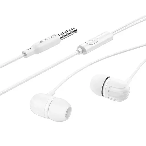 Навушники BOROFONE BM77 Ascending universal headset with microphone White - фото 2