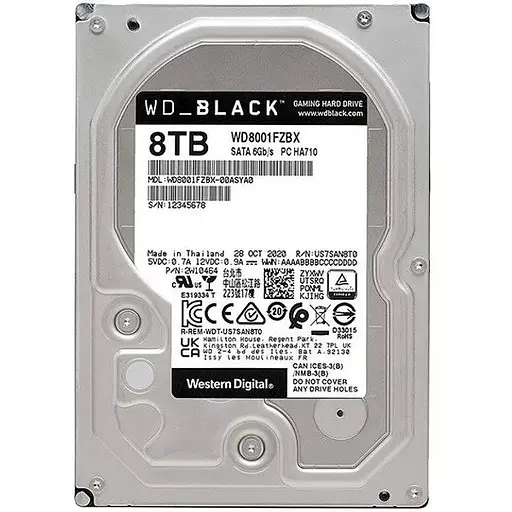 Жесткий диск Western Digital Black Performance 8TB (WD8001FZBX) - фото 2