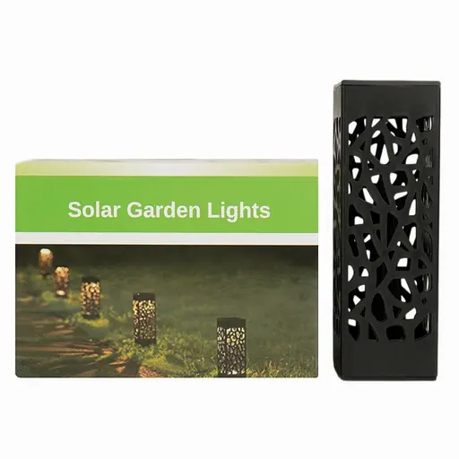 Ліхтар садовий прямокутний на сонячній батареї Market Union 28.5 см 6 шт. (HJ-002) - фото 1