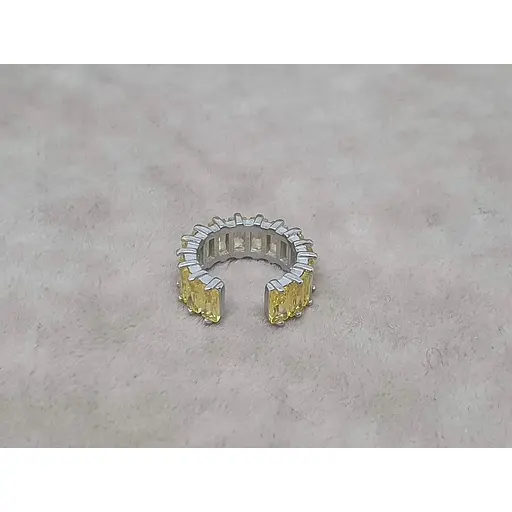 Серебряная серьга-кафф на хеликс Umax. 70124U ЖЕЛ - фото 3