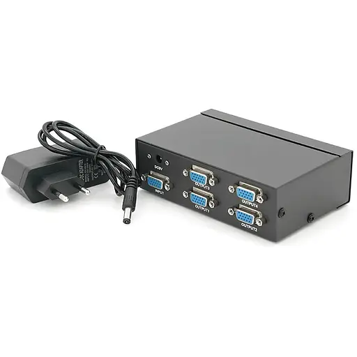 Активный сплиттер VGA сигнала KV-FJ2504S 150MHz 4 Port, DC5V/2A