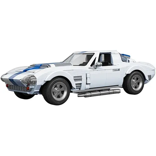 Коллекционная машинка-конструктор Hot Wheels Mattel Brick Shop Elite Corvette Grand Sport (JGR31)