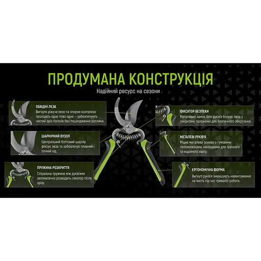 Секатор Alloid 205 мм (PS-21205) - фото 4