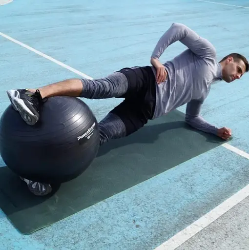 М'яч для фітнесу (фітбол) Power System PS-4011 Ø55 cm PRO Gymball Black (4011BK-0) - фото 6