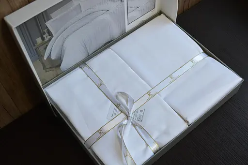 Постільна білизна Broad Line White Сатин First Choice pbe0052019 - фото 3