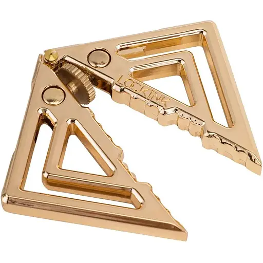 Зажимы для сосков с легкой подвеской Lockink Adjustable Nipple Clamps With Light Pendant - Golden - фото 3