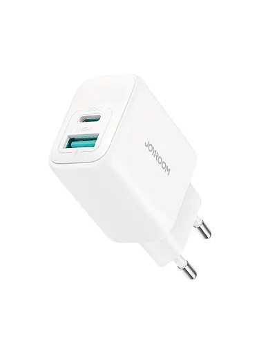 Мережевий зарядний пристрій Joyroom TCF21 20W Dual-Port (A+C) Charger EU - фото 1