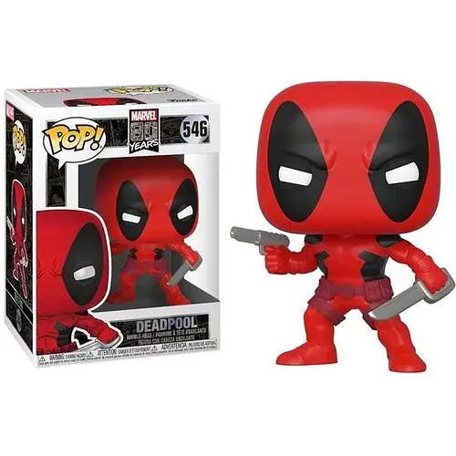 Фигурка Funko Pop Марвел 80-х Дэдпул Marvel 80th Deadpool 10 см DP D 546 - фото 1