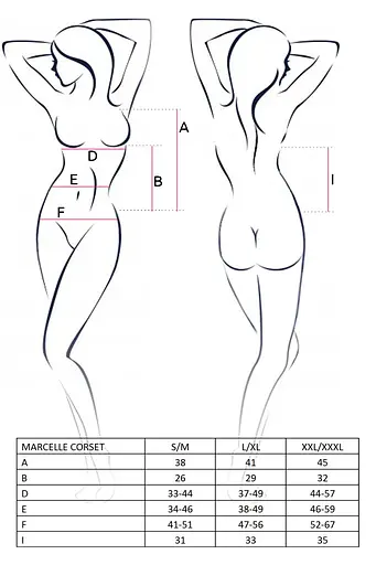 Сексуальний комплект Casmir Marcelle L/XL білий - фото 3