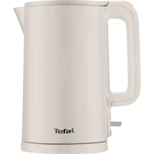 Tefal Электрочайник Thermo Protect, 1.5л, пластик, нержавеющая сталь, бежевый