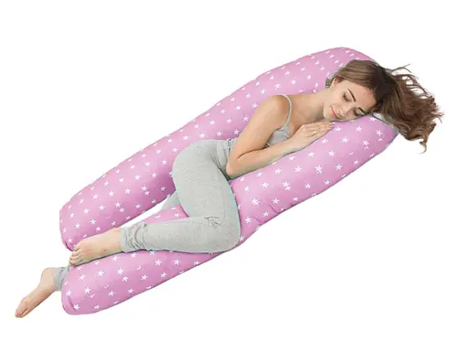 Подушка для вагітних Moontime "Зірки на рожевому" - фото 1