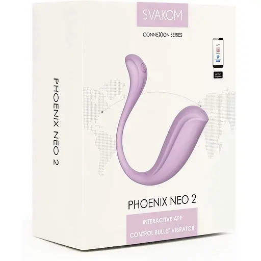 Інтерактивне віброяйце Svakom Phoenix Neo 2 Pastel Lilac, оновлена модель - фото 10