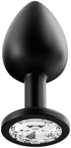 Анальная пробка I’MCUM Crystal Harmony Размер S 7x3 см Силиконовая Черная (IM-KGS201_S_bk)