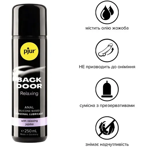 Анальна змазка Pjur backdoor Anal Relaxing jojoba silicone 250 мл - фото 2