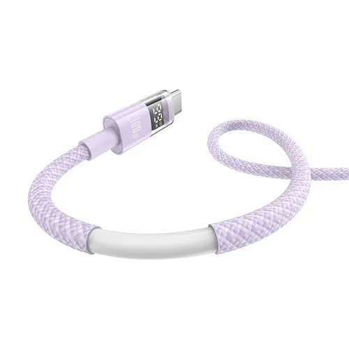 USB кабель Baseus Display 2 Fast Charging Data Cable USB to Type-C 100W 1 м фіолетовий P10382701511-00