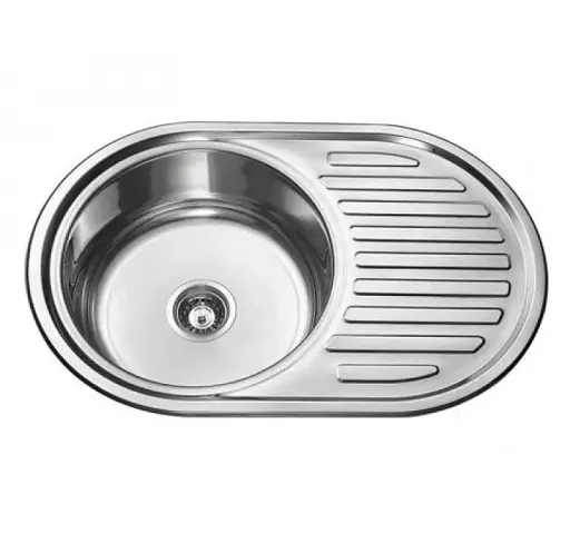 Мийка кухонна Kraft 7750 E Satin із сушаркою 770х500х180x0,8 мм Нержавіюча сталь 30412 - фото 1