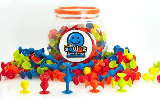 Конструктор на мініприсосках Fat Brain Toys MiniSquigz F107ML 75 деталей - фото 3