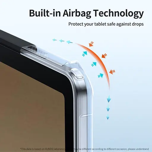 Чохол накладка з підставкою HunDD з посиленими кутами для Samsung Galaxy Tab A9 (8.7'') Чорний - фото 6