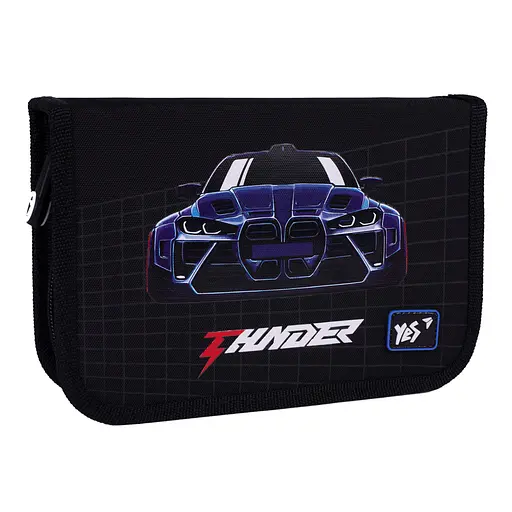 Школьный пенал твердый одинарный с клапаном Yes My First Car HP-03 - фото 1