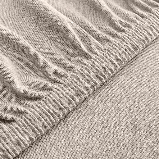 Простынь Ideia трикотажная на резинке 160х200х35 см (8-10984_беж) - фото 2