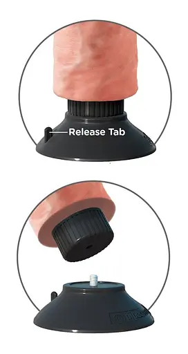 Вібратор King Cock Vibrating Cock With Balls 20.3 см (тілесний) - фото 9