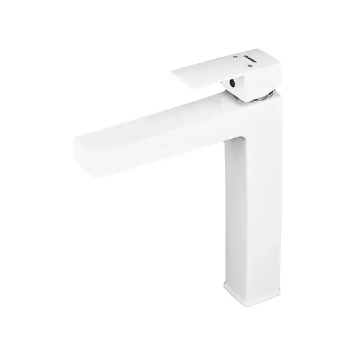 Смеситель для умывальника Plamix Kubus-001 High SET white PM0672 Белый - фото 1