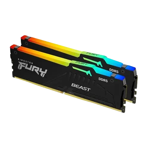 Оперативна пам'ять Kingston Fury 16GB (2x8GB) DDR5 6000MHz Beast RGB Black (KF560C36BBEAK2-16)