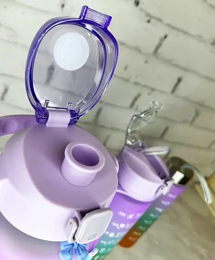 Набор силиконовых фитнес бутылок Beautiful Sport 3в1 500 мл, 900 мл, 2000 мл спортивные фляги - фото 6