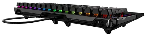Клавіатура ASUS ROG Falcata Split 83key Magnetic Switch USB-A/WL/BT EN RGB Black (90MP043H-BKUA20) - фото 7