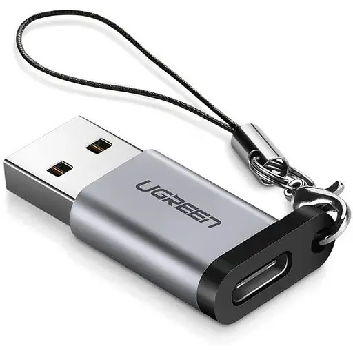 Адаптер Ugreen US276 USB-A 3.0 to USB-C Adapter сірий (50533)
