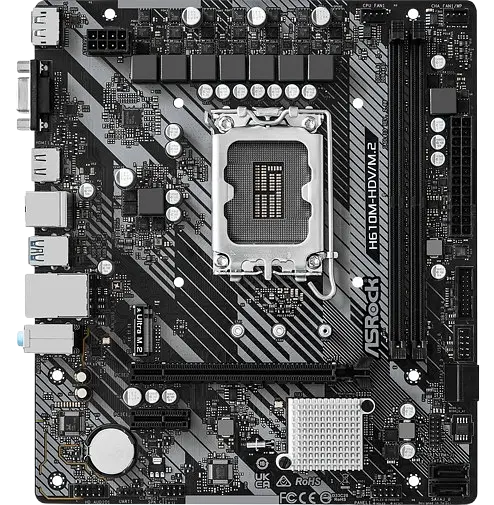 Материнська плата AsRock H610M-HDV/M.2 R2.0 LGA 1700 (H610M-HDV/M.2 R2.0) - фото 2