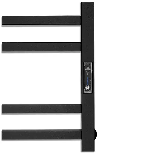 Електрична рушникосушарка Laris Зебра Імідж ЧФЧ12 350x900 Е права 73207655, Чорний матовий, Праве, Електронний - фото 5