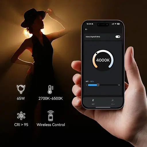 Накамерный свет Ulanzi EC65 65Вт Bi-Color [141988] - фото 11