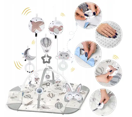 Розвиваючий килимок Balony Nukido 100 x 100 см (730102) - фото 1