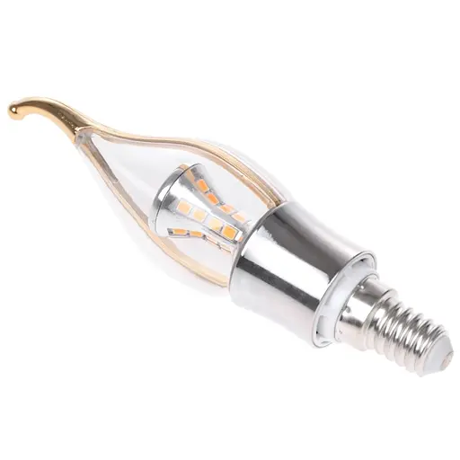 Лампа Brille світлодіодна LED E14 6W 28 pcs WW CL37-A SMD2835 silver 220 В - фото 2