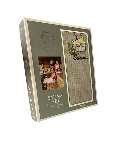 Полотенце-юбка вафельная для бани Cotton SAUNA MAN 75х150 см TC303375774 - фото 1