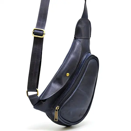 Кожаная сумка слинг Tarwa 23х38х9 см sum0025584 - фото 2