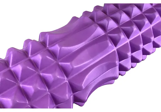 Массажный ролик EasyFit Solid Grid Roller 45 см v.2.2s фіолетовий (EF-2053-V) - фото 2