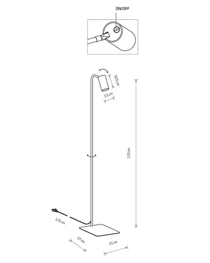 Торшер Nowodvorski 7704 Mono - фото 2