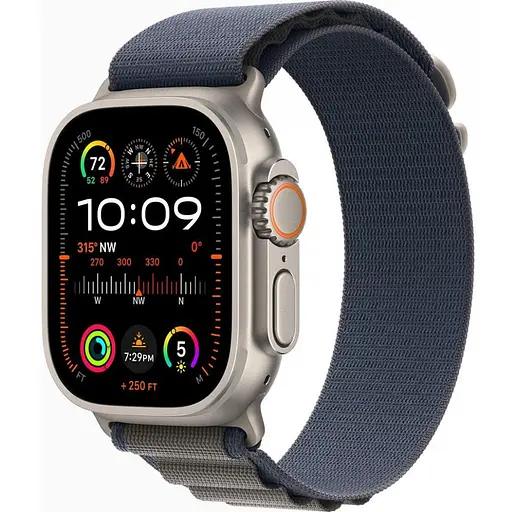 Смарт-часы Apple Watch Ultra 2 GPS + Cellular 49 mm Titanium Case with Blue Alpine Loop - Small (MREK3/MRFA3)