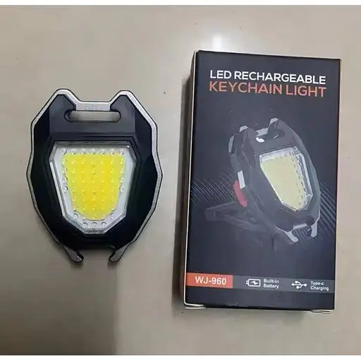 Світлодіодний кишеньковий ліхтарик-брелок запальничка 7в1 USB зарядка магніт - фото 11