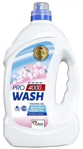Гель для стирки Pro Wash Весенняя свежесть 4000 г - фото 1