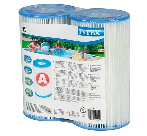 Фільтр для насоса 29002 Intex по 2 картриджі 29000 діаметр 10,9 см, висота 20,2 см (6903136618016) - фото 1