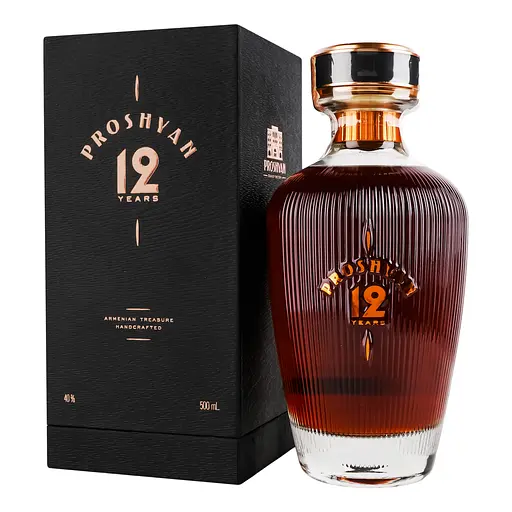 Коньяк Proshyan 12 yo 40% 0.5 л, в подарочной коробке - фото 1