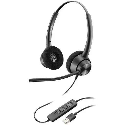 Гарнітура Poly комп'ютерна стерео On-ear EncorePro 320 USB-A всеспрямована чорна - фото 1