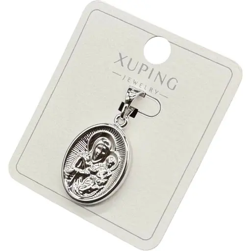 Кулон жіночий Xuping під срібло з медичного золота іконка - фото 1